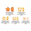 200Pcs 5 Styles Transparent Acrylic Beads TACR-FS0001-54C-4