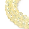 Baking Paint Transparent Glass Beads Strands DGLA-A034-J6MM-D06-3