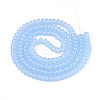Baking Paint Imitation Jade Glass Beads Strands GLAA-T025-8mm-16-2