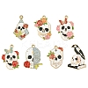 14Pcs 7 Styles Halloween Alloy Pendants ENAM-YW0004-69-1