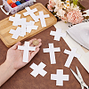 12Pcs 2 Styles Cross Polyester Embroidery Sew on Appliques PATC-FG0002-08-3