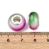 Two Tone Opaque Resin Rondelle European Beads RESI-Z046-02A-3
