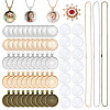 DIY Iron Ball Necklaces & Alloy Finger Ring Brooch Making Kits DIY-GA0008-14-1