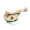 Rhinestone Snake Aolly Brooch with Enamel LS-JEWB-V002-17C-2