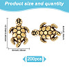 200Pcs Tibetan Style Alloy Beads TIBEB-GO0001-10-2