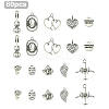 60Pcs 10 Styles West Cowboy Theme Tibetan Style Alloy Pendants TIBEP-YW0001-99-1