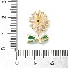 Brass Cubic Zirconia Pendants KK-L253-29G-02-3