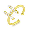 Rack Plating Brass Open Cuff Rings for Women RJEW-F162-01G-H-1