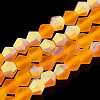 Imitate Austrian Crystal Bicone Frosted Glass Beads Strands LS-EGLA-A039-T6mm-MB23-1