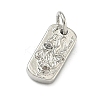 Five Elements Theme Brass Micro Pave Clear Cubic Zirconia Charms KK-F934-02D-P-2