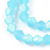 Imitate Austrian Crystal Bicone Frosted Glass Beads Strands EGLA-A039-T4mm-MB20-3