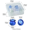 10Pcs 5 Colors Jellyfish Glass Bead Cone GLAA-FS0001-81-4