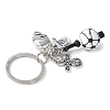 3Pcs Alloy & Wood Keychain KEYC-JKC01187-6