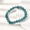 8MM Natural Blue Fluorite Round Beaded Stretch Bracelets for Women GG-CBA3F02-10-2
