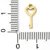 Ion Plating(IP) 304 Stainless Steel Charms STAS-N104-05G-3