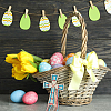 3Pcs 3 Styles Easter Poplar Plywood Cutouts DIY-WH0622-311B-6