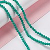 Faceted(32 Facets) Glass Beads Strands EGLA-J042-36A-05-4
