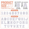 36Pcs 2 Sets 2 Styles Letter A~Z & Number 0~9 Polyester Embroidery Sew On Patches Sets PATC-TA0001-55F-3