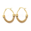 201 Stainless Steel Hoop Earrings LS-EJEW-Q026-15G-B-3