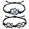 Adjustable Braided Nylon Cord Macrame Pouch Bracelet Making AJEW-SW00013-15-1