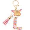 Zinc Alloy Tassel Keychain KEYC-WH20004-12B-1