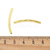 Brass Curved Tube Beads KK-B120-01E-G-3