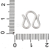 304 Stainless Steel S-Hook Clasps STAS-Z048-06P-03-3