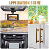 2Pcs Natural Black Onyx & Amethyst & Glass Car Rearview Mirror Pendant Decoration HJEW-CA00066-7