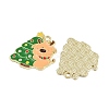 Christmas Deer Theme Alloy Enamel Pendants LS-ENAM-D304-01A-G-2