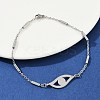 304 Stainless Steel Link Bracelets for Women BJEW-H208-01P-6