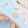 6Pcs Brass Peanut Enhancer Clasps KK-CA0002-01G-4