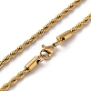PVD Vacuum Plating 304 Stainless Steel Rope Chain Necklaces NJEW-H019-02G-3