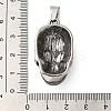 304 Stainless Steel Pendants STAS-Z045-03A-AS-3