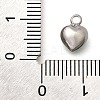304 Stainless Steel with Rhinestone Pendants STAS-Q346-01P-08-3