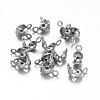 Tarnish Resistant 304 Stainless Steel Bead Tips STAS-M213-09-1