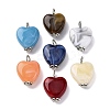 Acrylic Imitation Gemstone Style Pendants PALLOY-JF03511-1