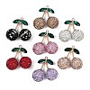 Alloy Clay Rhinestone Pendants RB-P038-01G-1