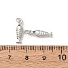 Brass Micro Pave Cubic Zirconia Pendants KK-D019-01A-P-3