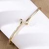 Alloy Arm Cuff Bangles Girl Women LS-AJEW-A063-02G-1