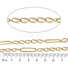 304 Stainless Steel Enamel Figaro Chains CHS-U003-02G-04-2