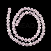 Natural Pink Calcite Beads Strands G-Z103-A01-6mm-3
