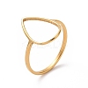 Ion Plating(IP) 201 Stainless Steel Teardrop Finger Ring LS-RJEW-J051-15G-1