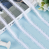 10 Yards Polyester Pleated Lace Trim OCOR-WH0080-93A-4