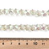 Electroplate Transparent Glass Beads Strands EGLA-U004-03A-HP06-4