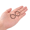 304 Stainless Steel Hoop Earrings EJEW-F105-09B-4
