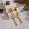Sun 304 Stainless Steel Tassel Stud Earrings EC2553-2