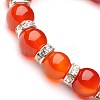 Natural Carnelian(Dyed & Heated) Stretch Bracelets BJEW-JB01533-04-2
