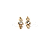 Brass Pave Cubic Zirconia Connector Charms LS-PW-WG57330-03-1