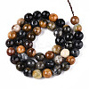 Dyed Natural White Jade Beads Strands LS-G-T139-8mm-60-17-2