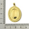 Brass Micro Pave Clear Cubic Zirconia Pendants KK-H472-48G-3